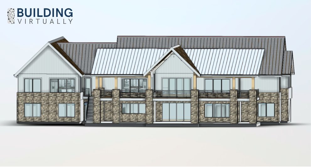 3D Model - Rear Elevation