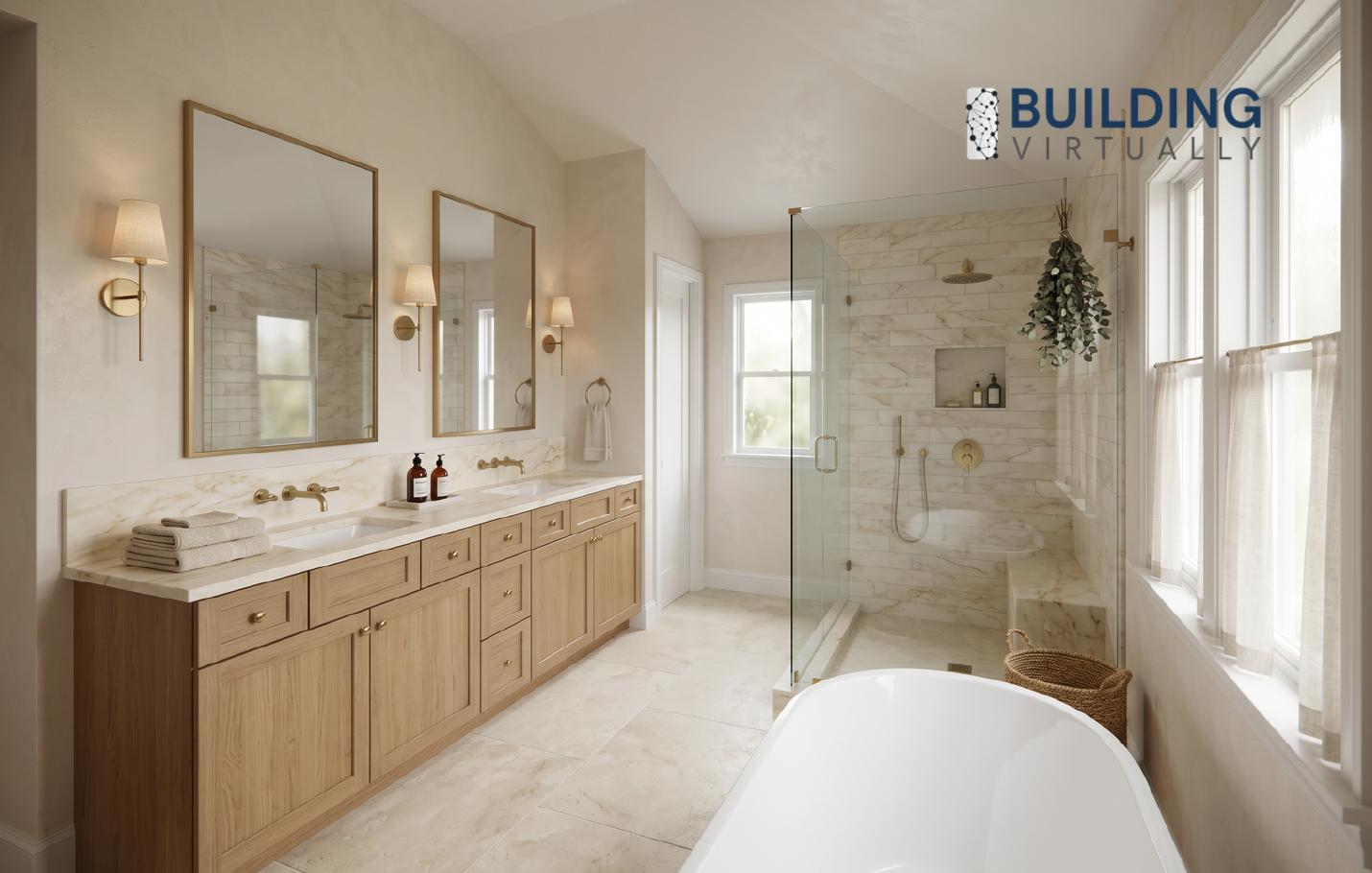 Interior primary bath render